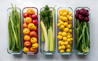 Wall Mural - Farm fresh harvest in glass containers