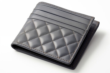 Wall Mural - A Slate-Gray-colored wallet on an isolated background