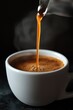 © Kamil - Steaming Espresso Pouring into White Cup