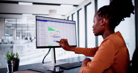 Poster - Gantt Software Project Document Plan List Banner