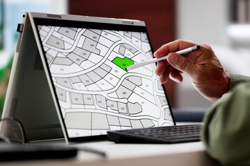 Poster - Cadastre City Building Survey Map