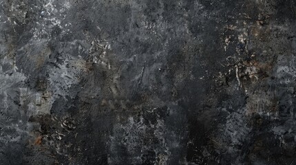 Wall Mural - Dark gray and grungy black concrete wall textures for background