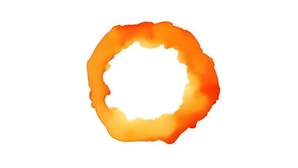 Wall Mural - Orange watercolor ring