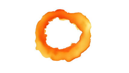 Wall Mural - Orange watercolor ring