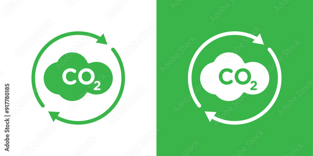 Vector de Stock co2 gas carbon dioxide icon Symbol mark in filled style ...