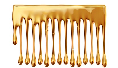 Poster - Golden Liquid Dripping Down