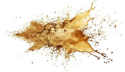 Poster - Golden Liquid Splash