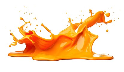 Wall Mural - Orange Juice Splash