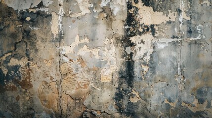 Poster - Retro grunge wall background with aged cement or stone texture