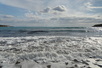 Wall Mural - Mediterranean sea in Cyprus.