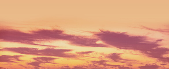 Wall Mural - colorful cloudy sky at sunset. gradient color. sky texture. abstract nature background