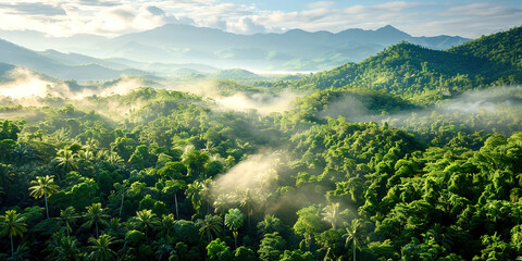 Poster - Beautiful forest landscape