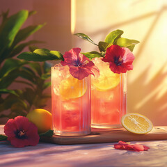 Sticker - Hibiscus_Lemonade