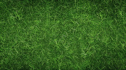 Sticker - Top view of green grass texture, ideal for lawns, football pitches, and golf courses.