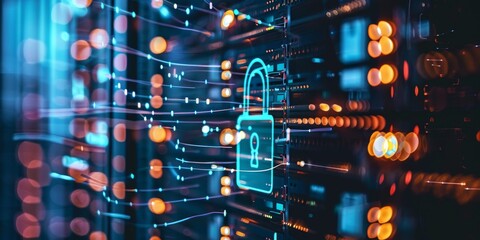 Poster - In-depth cybersecurity assessment process, showing experts evaluating security protocols, assessing risks, and implementing strategies to safeguard digital environments