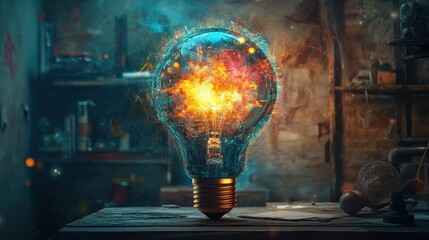 Wall Mural - SEO and Keyword Research in Abstract Digital Marketing Campaign: Surreal Creativity in Action