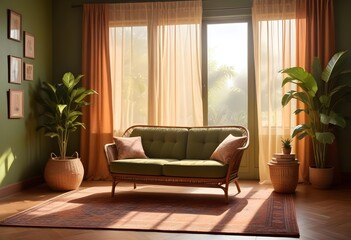 A living room with a couch coffee table and a television