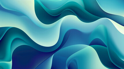 Abstract background with waves of different blue colours 