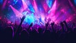 © liliyabatyrova - A concert with a crowd of people and a man in the middle of the crowd