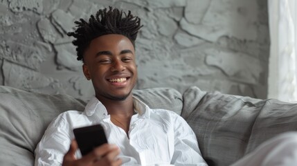 Canvas Print - The happy young man