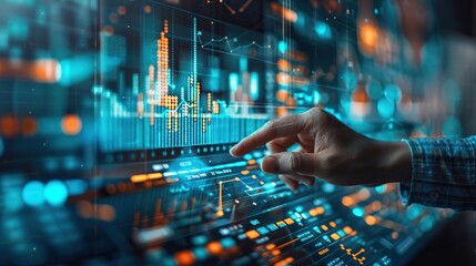 Poster - Hand Interacting with Data Visualization