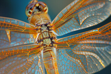 Intricate patterns of a dragonfly wing