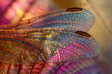 Intricate patterns of a dragonfly wing