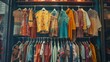 © Evon J - Vibrant Clothing Rack Display in Boutique Shop