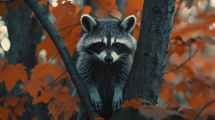 Wall Mural - Raccoon