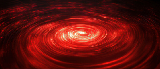 Wall Mural - A red swirl with a bright red center