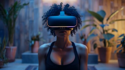 Poster - Immersive Virtual Reality Headset for Wellness and Fitness Programs