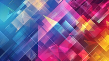 geometric shapes abstract background vector graphic