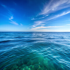 Wall Mural - water, sea, no shore, horizon