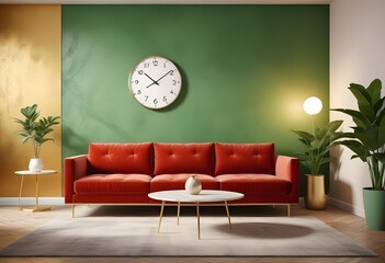 Photo modern style interior room 3d illustration