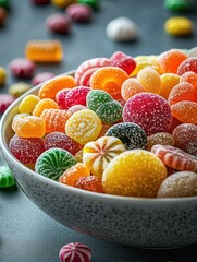 Wall Mural - Colorful candy bowl