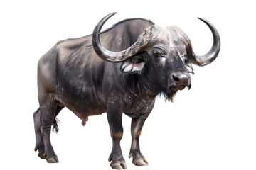 buffalo isolated on white