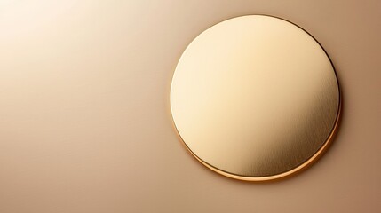 a gold mirror on a wall