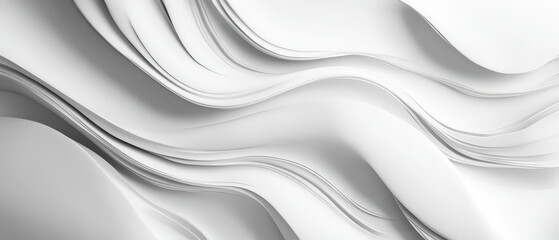 Wall Mural - A white background with a wave pattern