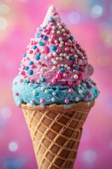 Poster - Ice Cream Cone with Sprinkles