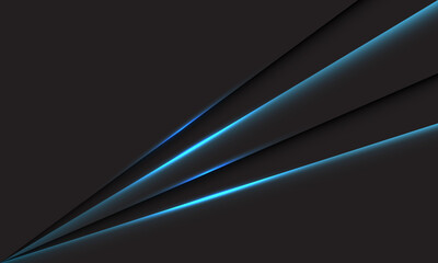 Poster - Abstract blue light speed direction on black design modern futuristic technology background vector