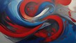 © MoezZ - Opposition of red and blue illustration abstract