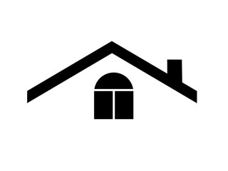 Wall Mural - house roof icon vector on white background. home icon