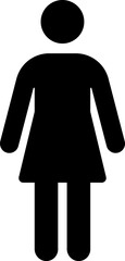 Wall Mural - Toilet vector icon. WC sign. Female or male restroom. WC door plate symbol illustration.