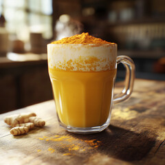 Wall Mural - Turmeric_Latte