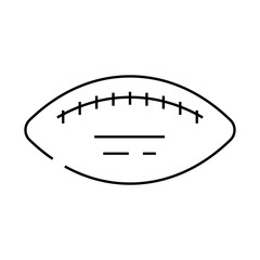 Wall Mural - ball football game play accessory line icon vector. ball football game play accessory sign. isolated contour symbol black illustration