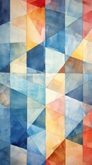 Canvas Print - Denim Patchwork Material Structure Background - Generative AI