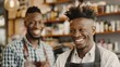 © KKC Studio - Aspiring Young Barber Gaining Skills from Experienced Mentor at Barbershop Academy