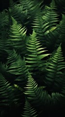 Poster - Ferns Material Structure Background - Generative AI