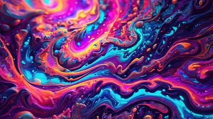 Poster - abstract background with swirls