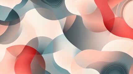 Poster - an intricate abstract pattern with geometric shapes and gradients in muted tones, offering a sophist